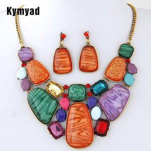 Multicolor Stone Jewelry Sets  Fine African Beads Jewelry