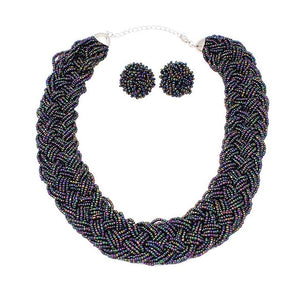 Handmade Multi-Beaded  Necklace/Chocker Jewelry Set
